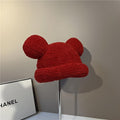 Cute Bear Ears Plush Bucket Hat 6W6HAT714