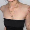 Gold Plated Layered Necklace - DippedShop Wholesale - #0579