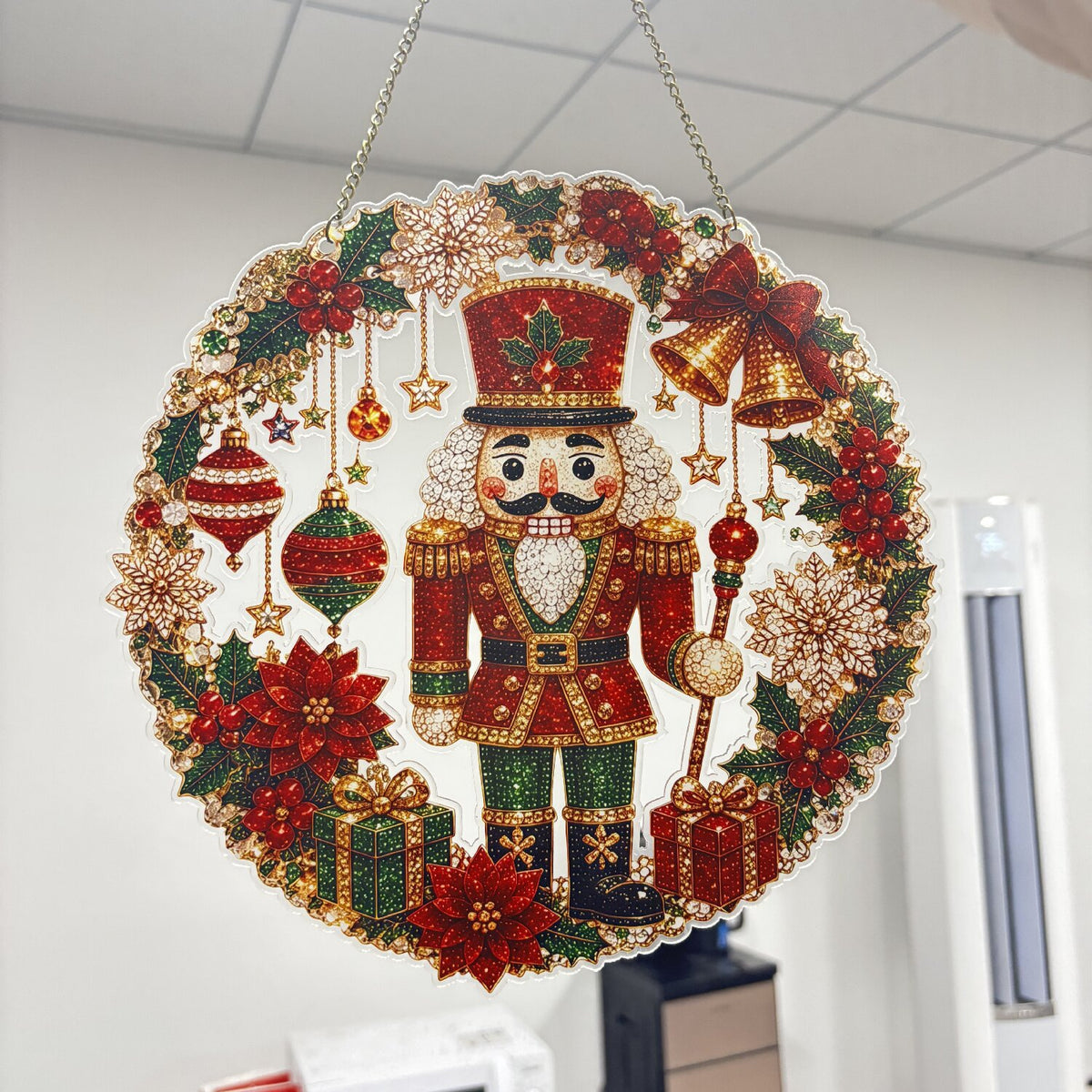 Sparkly Christmas Tree Diamond Painting Suncatcher 6H7HLS144