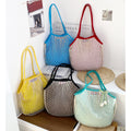 Dopamine Color Black Hollow Beach Handbag 8CW6BBG460L