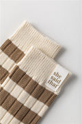 Striped Slouchy Crew Socks - DippedShop Wholesale - #6419