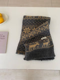 Jacquard Wool Blend Scarf - DippedShop Wholesale - #0691