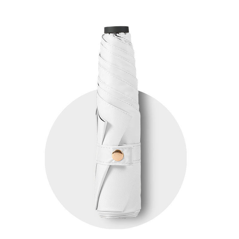 Minimalist Solid Color Portable Comapct Folding Umbrella DP26UL09