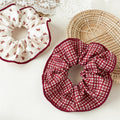 Plaid Polka Dot Scrunchie - DippedShop Wholesale - #2435