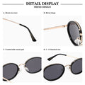 Polarized Metal Oval Sunglasses - DippedShop Wholesale - #1683