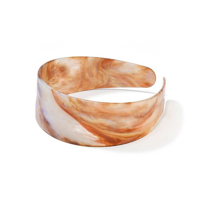 Vintage Marbled Texture Non Slip Wide Headband MK2PIM6W6HBD59