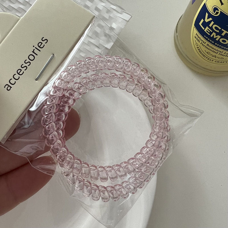 Simple Solid Color Telephone Cord Scrunchies 6W6HSR486