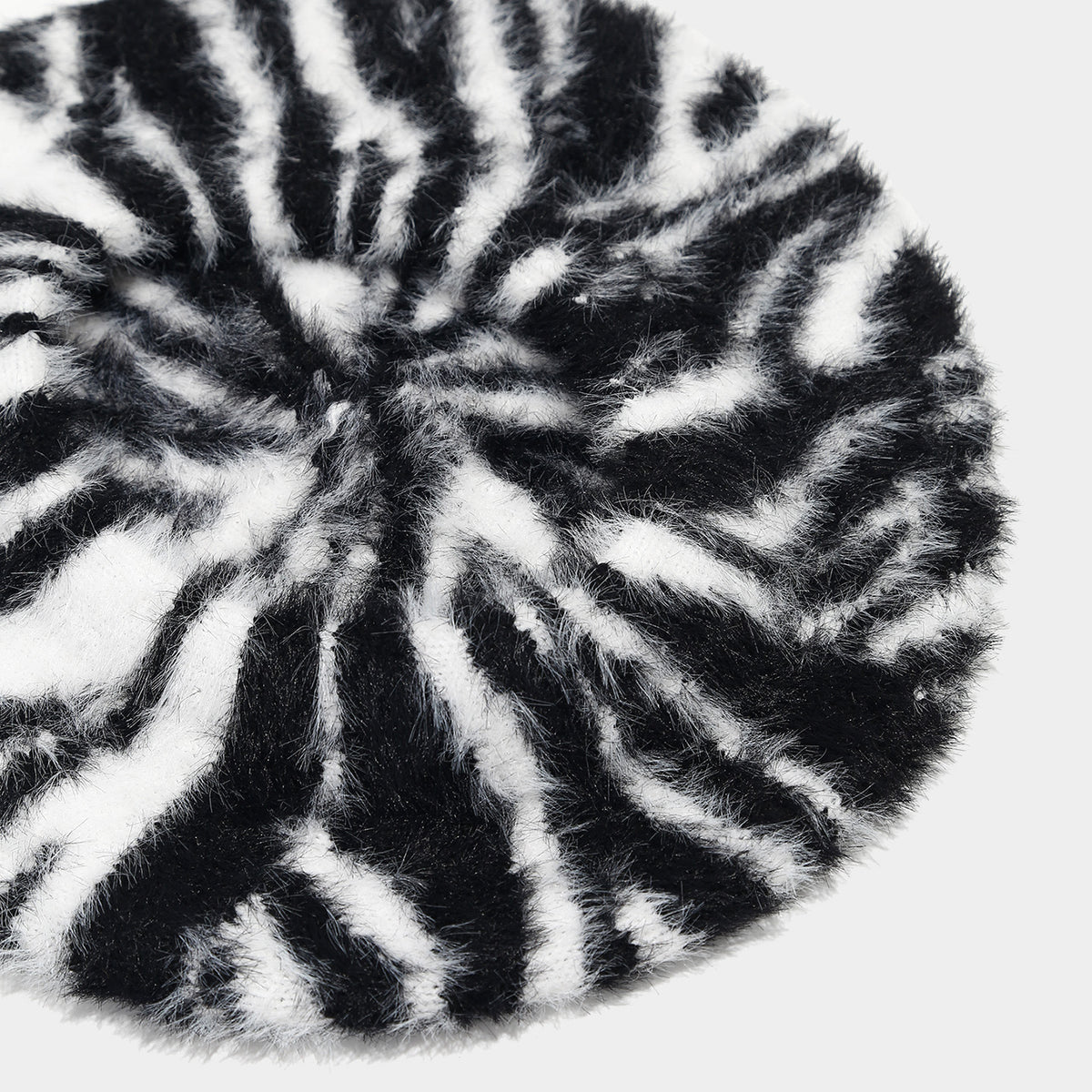 Fashion Striped Color Block Warm Beret Hat 6W6HAT807