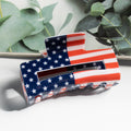 Square Shape Hollow American Flag Hair Clips 8AS6HCP69L