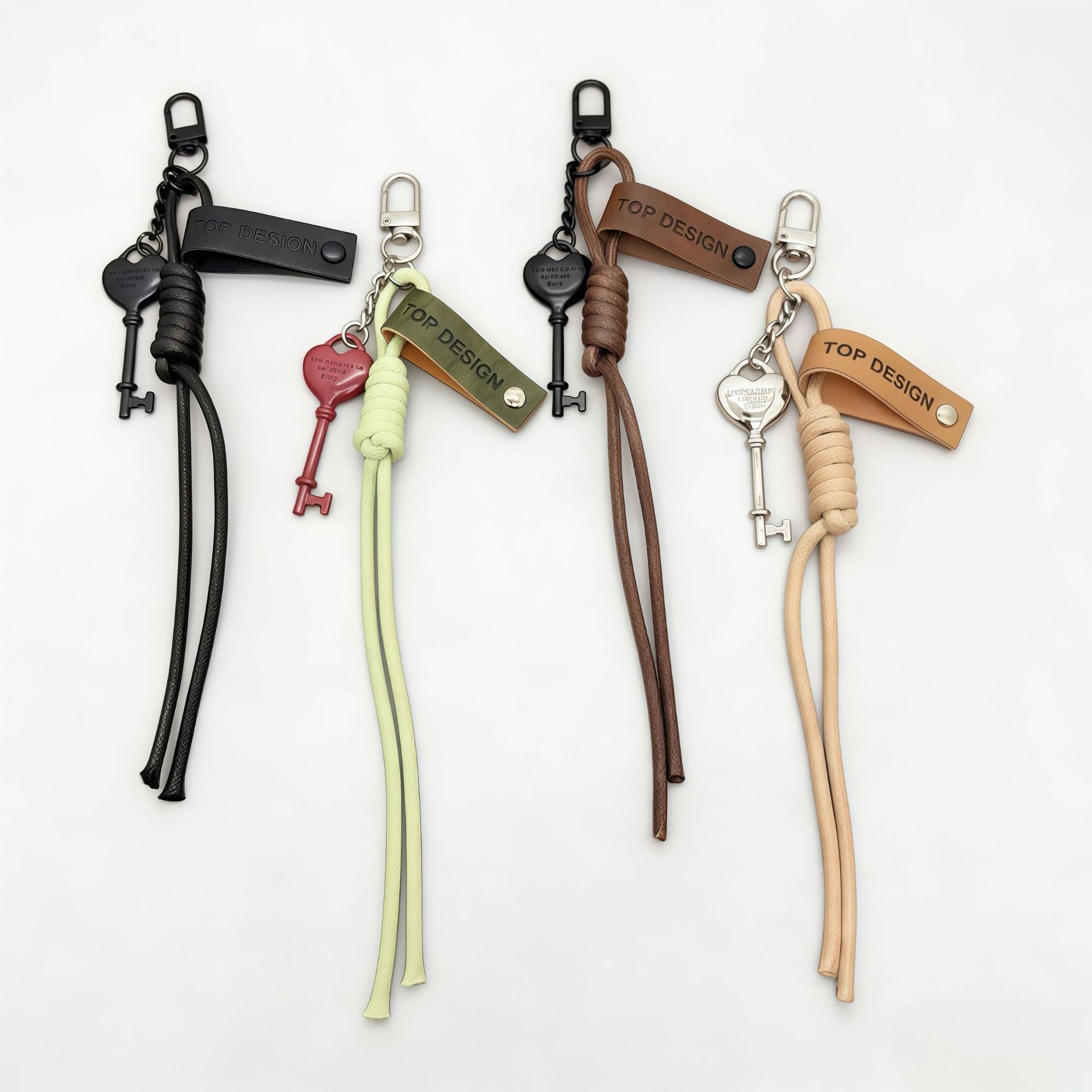 Chic Key Braided Cords Keychain Bag Charm 6W10BBC431