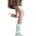 Trendy Metal Accent Ribbed Calf Warmer Socks 6W8FSO876