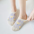 Floral Mesh No Show Socks - DippedShop Wholesale - #8451