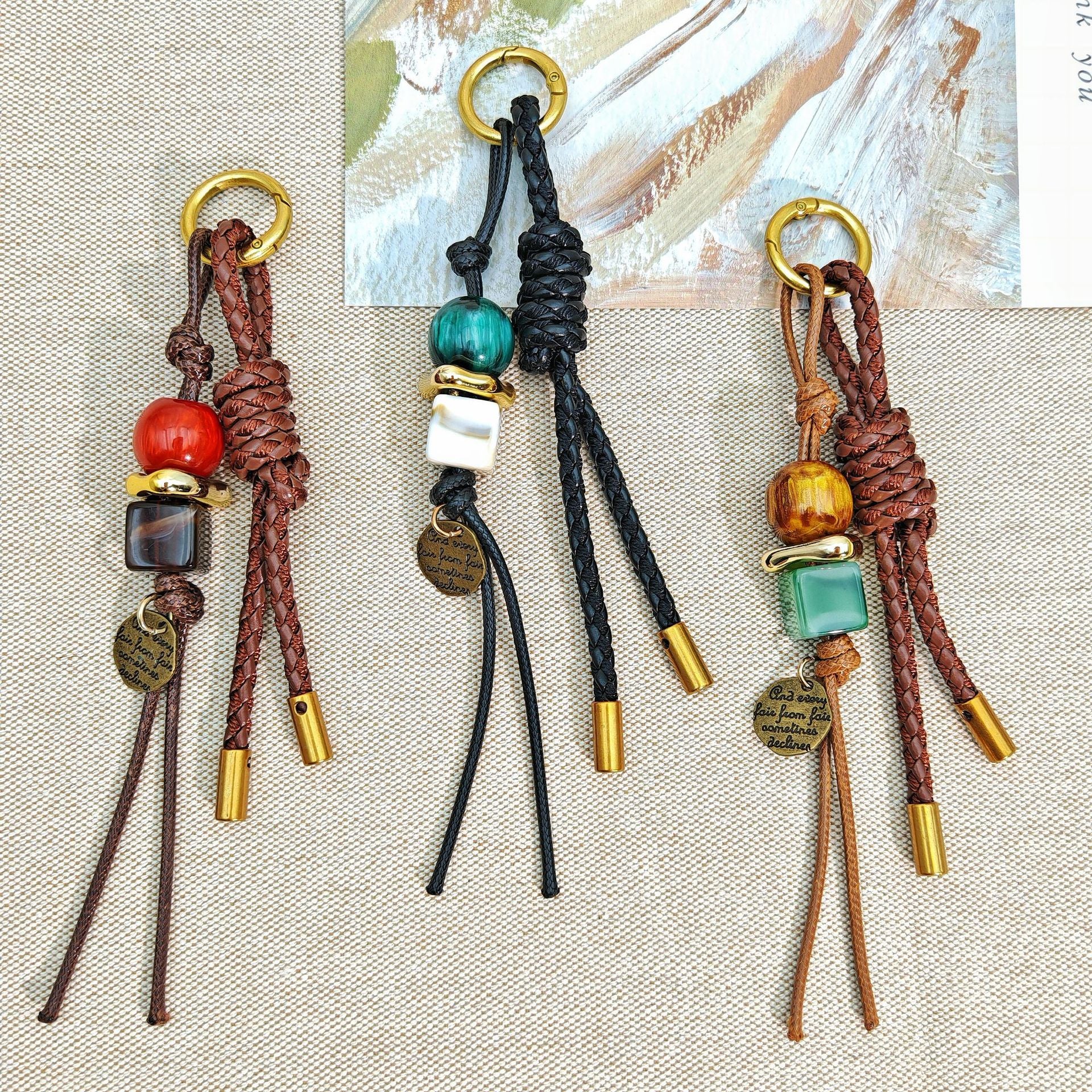 Boho Beaded Keychain - DippedShop Wholesale - #6115