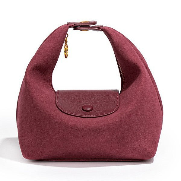 Suede Dumpling Handbag - DippedShop Wholesale - #8019
