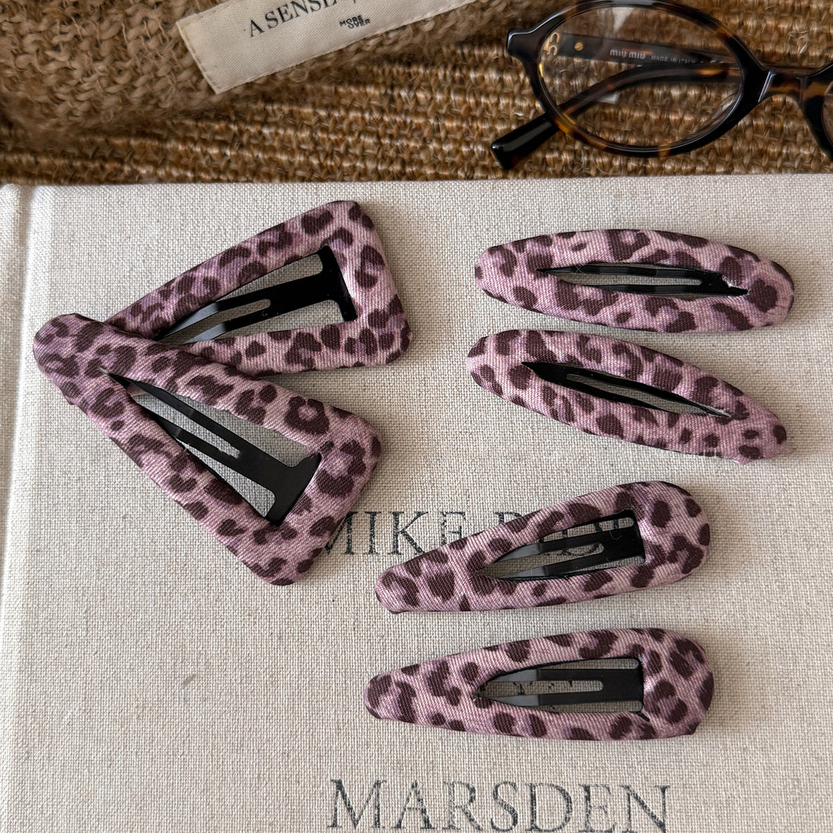 Retro Leopard Print Oval Snap Hair Clip 6W6HCP1667