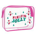 Christmas Clear PVC Holiday Makeup Bag 6S5CO193