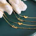 Letter Love Anklet - DippedShop Wholesale - #0659
