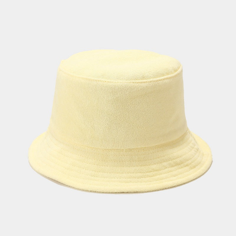 Fresh Solid Color Wide Brim Outdoor Bucket Hat MK2BW6W6HAT72