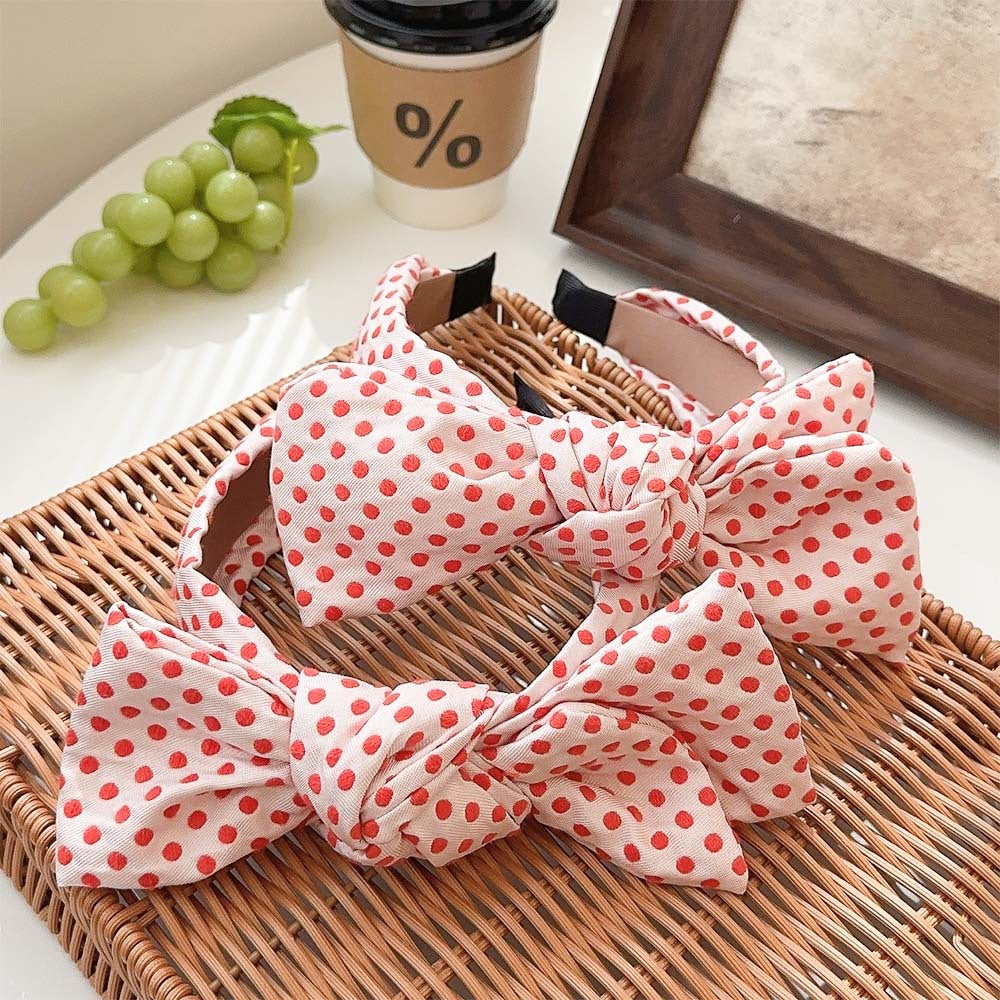 Cute Polka Dot Bow Wide Headbands DP25B863