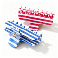 Fresh Striped Color Block Acetate Hair Claw 8AS6HCP324T