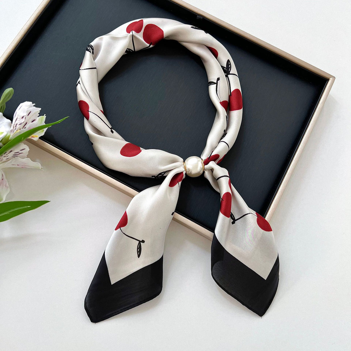 Color Block Silk Scarf - DippedShop Wholesale - #0003