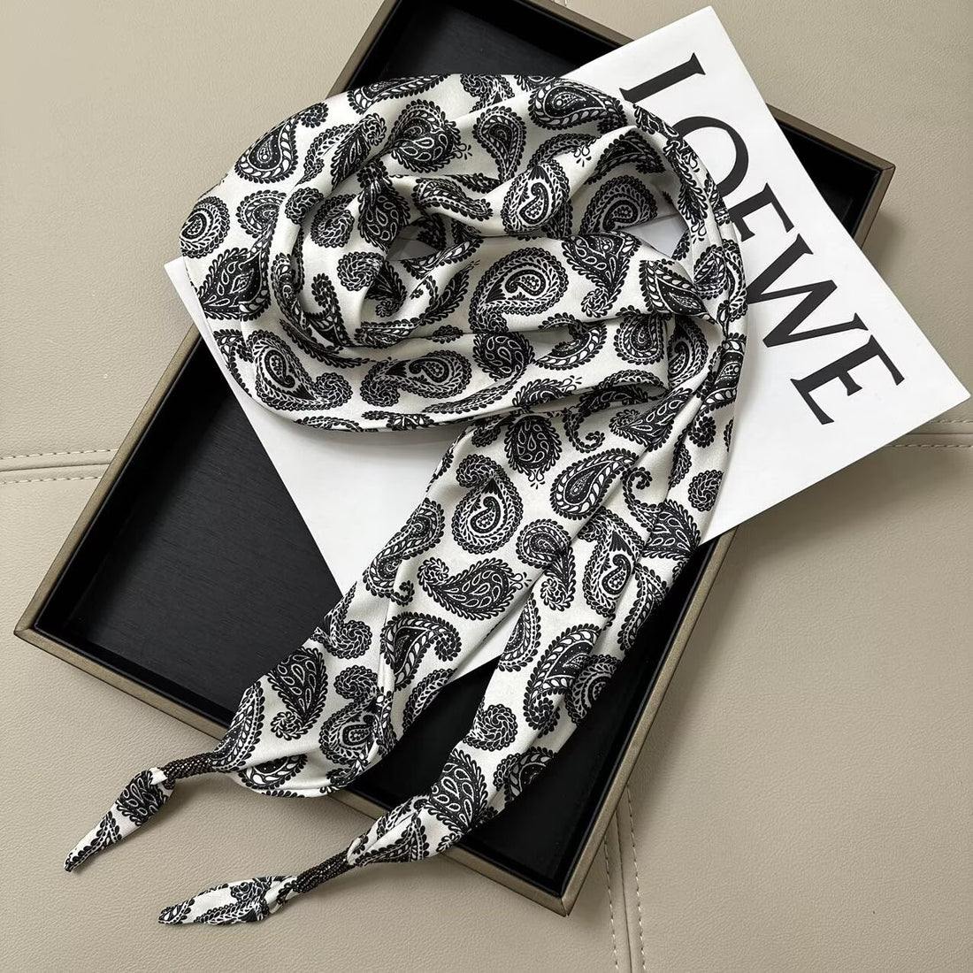 Leopard Print Silk Scarf - DippedShop Wholesale - #4131