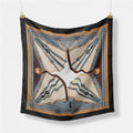 Abstract Silk Square Scarf - DippedShop Wholesale - #0787
