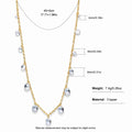 Elegant Gold Plated Heart Rhinestones Pendant Necklace 6W6JNC643