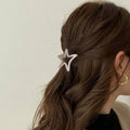 French Hollow Out Star Acetate Mini Hair Claw 6W6HCP1644