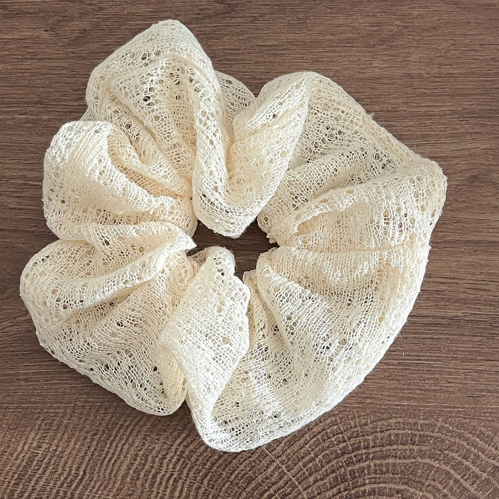 Minimalist Solid Color Hollow Lace Hair Scrunchies MK2BW6W6HSR51