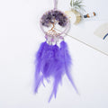 Amethyst Tree Purple Feather Wall Hanging 6H7HLS225