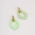 Geometric Resin Drop Earrings - DippedShop Wholesale - #9283