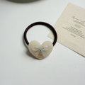 Stylish Love Heart Bowknot Rhinestones Hair Tie MK2BLW6W6HHT26