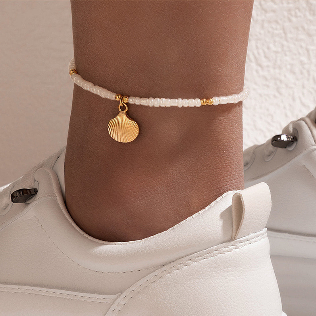 Shell Conch Scallop Beading Anklet DPJA14