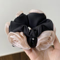 Dimensional Flower Satin Hair Scrunchie MK2BLW6W6HSR32