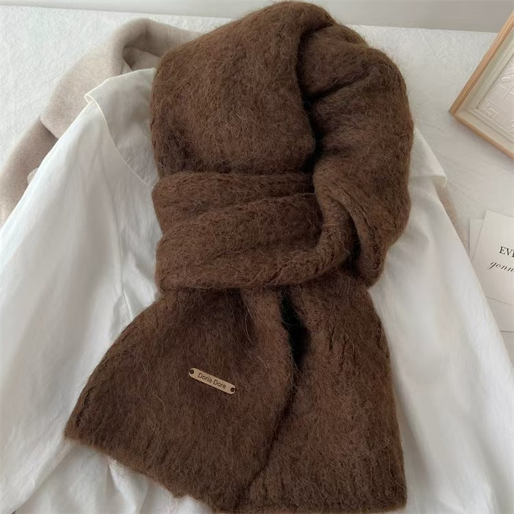 Solid Color Knit Scarves - DippedShop Wholesale - #8835