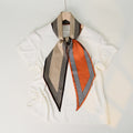 Stylish Checkerboard Pattern Silk Scarf 6W6NSI259