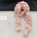 Sweet Floral Print Ruffled Silk Scarf 6W6NSI186
