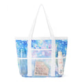 Trendy Mesh Leaf Print Multi-Pockets Storage Bag 8BW6BOB88T