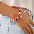 Gold Plated Irregular Beaded Chain Bracelets Set 8ZA6JBR135T