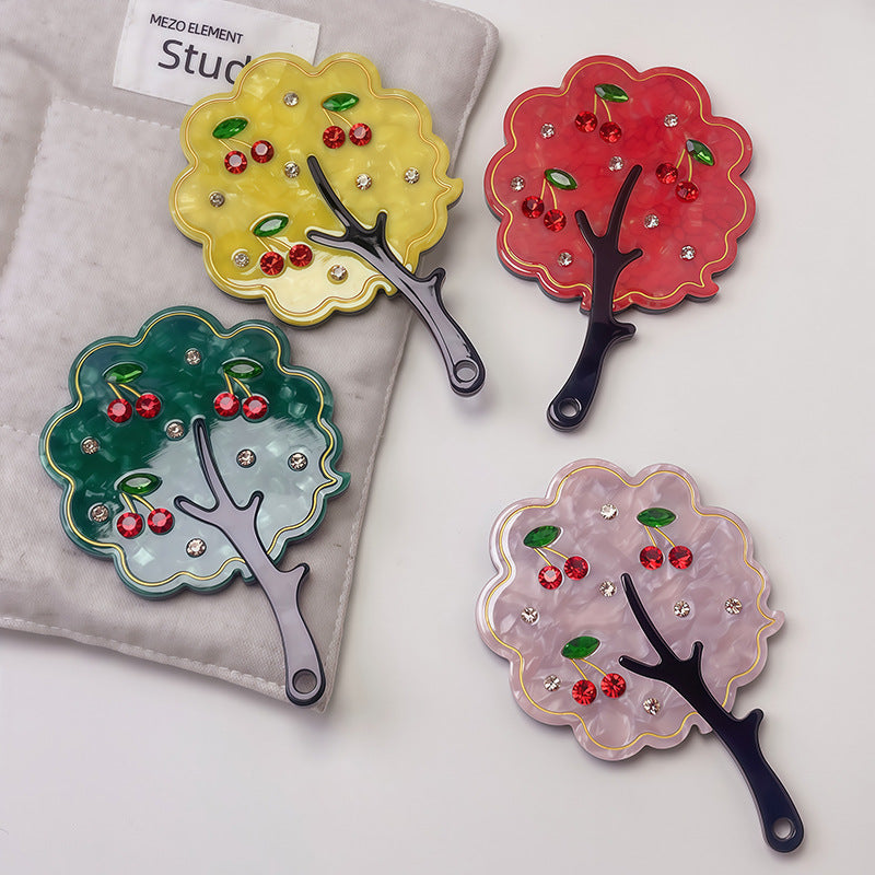 Tree-shaped Handle Handheld Mirror MK2BLM6C5MR65