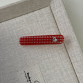 Plaid Heart Hair Clip - DippedShop Wholesale - #3907