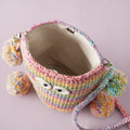 Cute Colorful Handmade Crochet Monster Crossbody Bag MK2CCR6W10BBG433