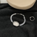 Minimalist Oval Quartz Watch - DippedShop Wholesale - #3635