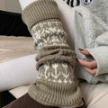 Bohemian Knit Thick Warm Slouch Leg Warmers 6W8FSO878