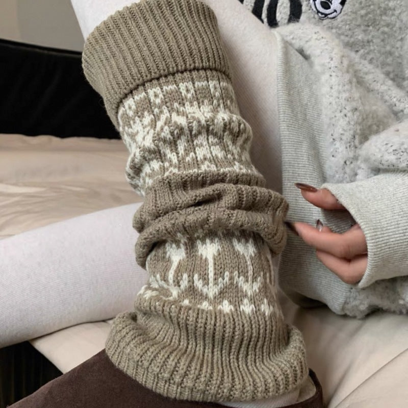 Bohemian Knit Thick Warm Slouch Leg Warmers 6W8FSO878