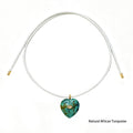 Minimalist Color Contrast Heart Pendant Magnetic Necklace 6W6JNC419L