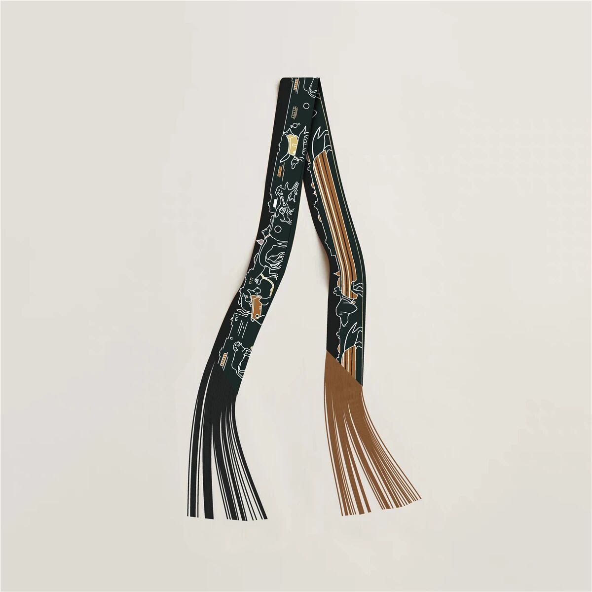 Tassel Silk Scarf - DippedShop Wholesale - #6131