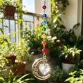 Colorful Crystal Bead Heart Moon Sun Catcher 6H7HLS141