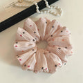 Pink Polka Dot Scrunchie - DippedShop Wholesale - #4355